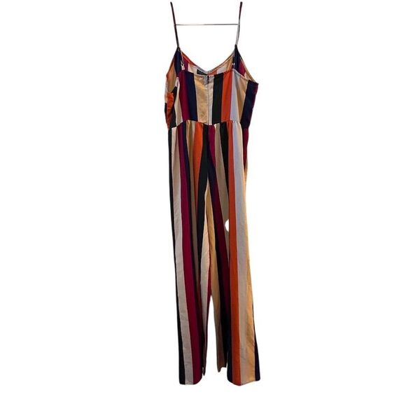 Andree by Unit Women's Striped Sleeveless Jumpsuit Medium Multicolor - Picture 11 of 16